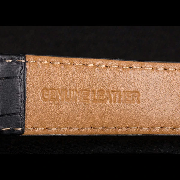 Hermes Classic Croco Leather Strap Black Dial new59411