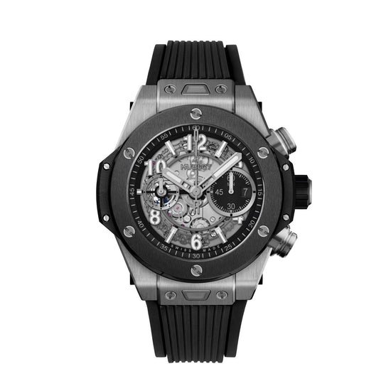 Hublot Replica Watch Big Bang Unico Titanium Ceramic 44mm, Titanium and Black Ceramic, 421.NM.1170.RX