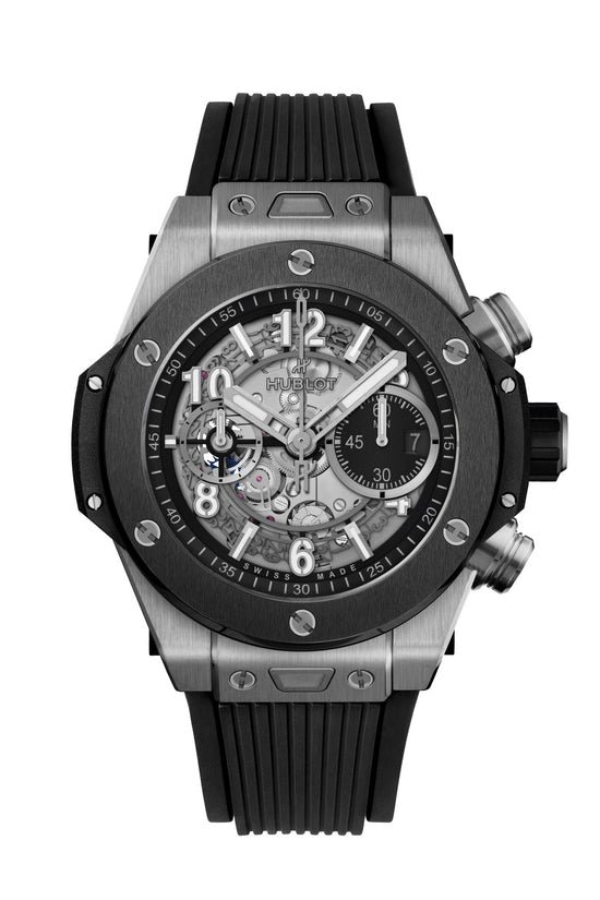 Hublot Replica Watch Big Bang Unico Titanium Ceramic 44mm, Titanium and Black Ceramic, 421.NM.1170.RX