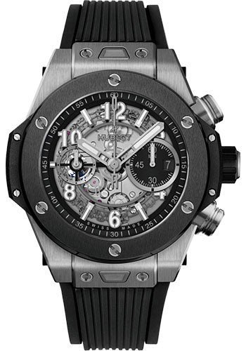 Hublot Replica Watch Big Bang Unico Titanium Ceramic 44mm, Titanium and Black Ceramic, 421.NM.1170.RX
