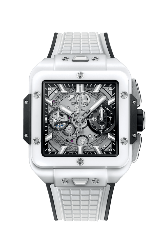 Hublot Replica Watch, Square Bang Unico White Ceramic, 42mm, 821.HX.0170.RX