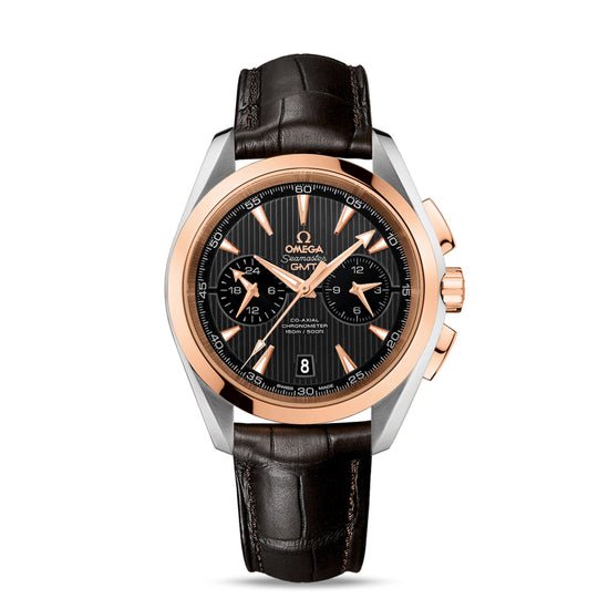 Omega Replica Watch Seamaster AQUA TERRA 150M CO‑AXIAL CHRONOMETER GMT CHRONOGRAPH 231.23.43.52.06.001