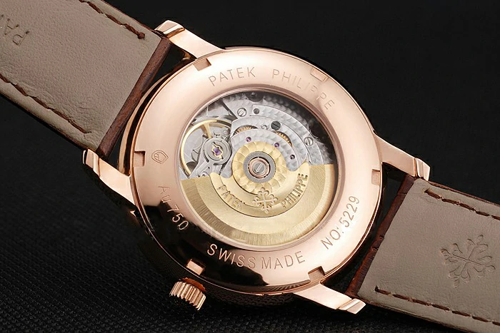 Patek Philippe Multi Scale White Dial Rose Gold Case Brown Leather Strap new122982