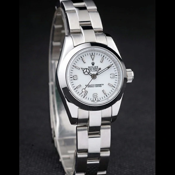 Rolex Explorer Polished Stainless Steel White Dial new58038