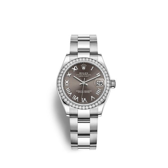 Rolex Replica Watch Datejust 31, Oystersteel, 18kt White Gold and diamonds, 278384RBR-0025