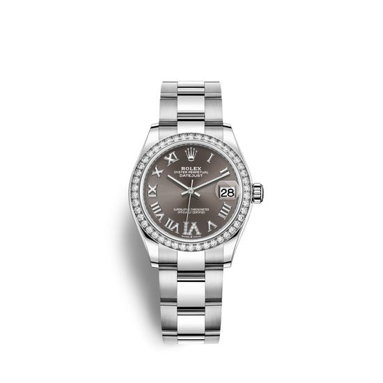 Rolex Replica Watch Datejust 31, Oystersteel, 18kt White Gold and diamonds, 278384RBR-0031
