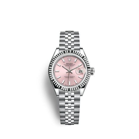 Rolex Replica Watch Lady-Datejust 28, Oystersteel and 18k White Gold, 279174-0001
